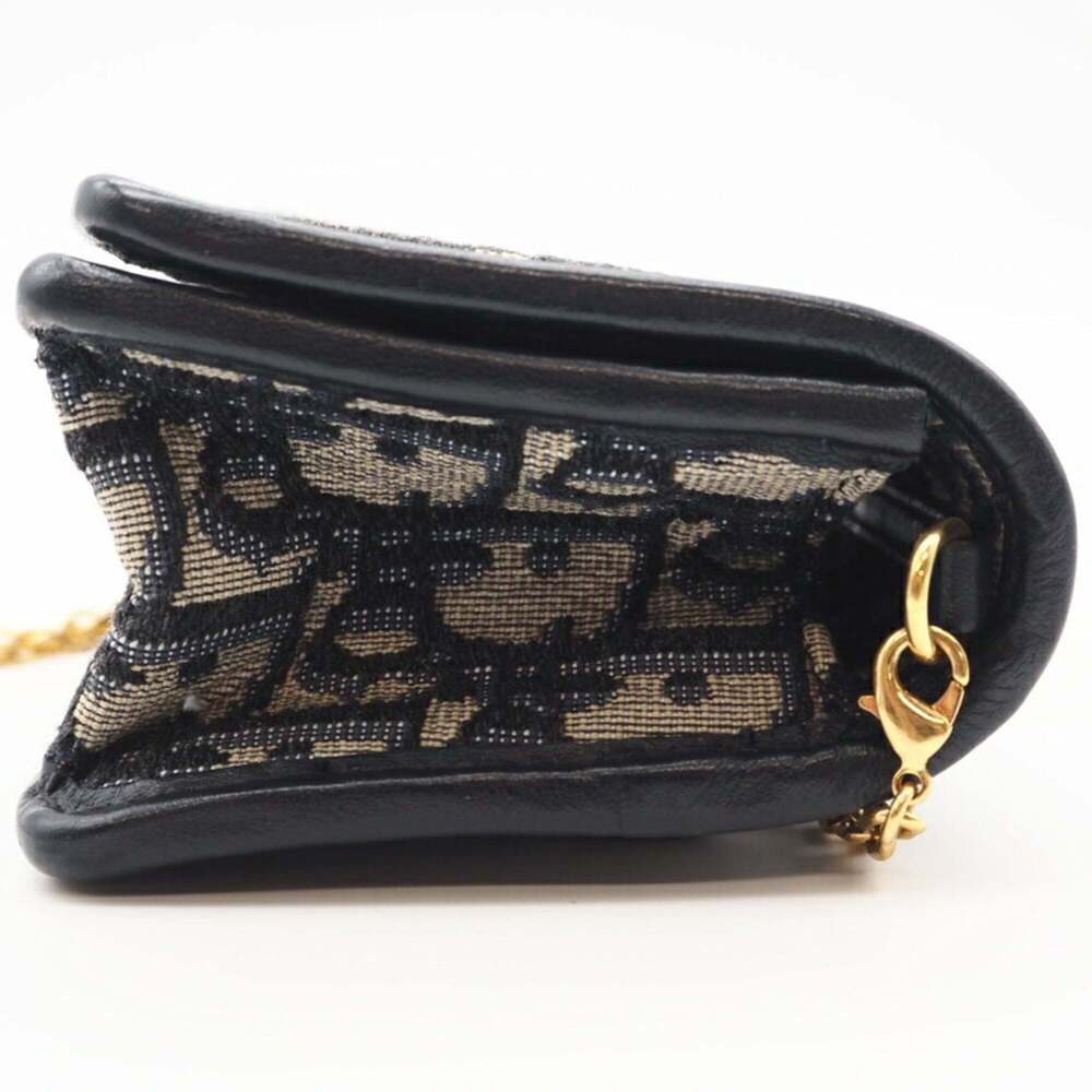 CHRISTIAN DIOR Blue Canvas Trotter Shoulder Bag - Picture 6 of 12